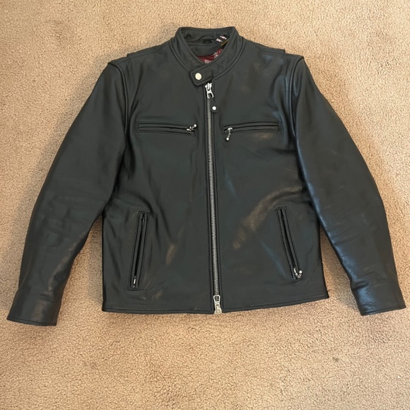 Master Supply Co 100% Geniuine Full Grain Leather Jacket Zip Jacket Daytona XS - Picture 5 of 9